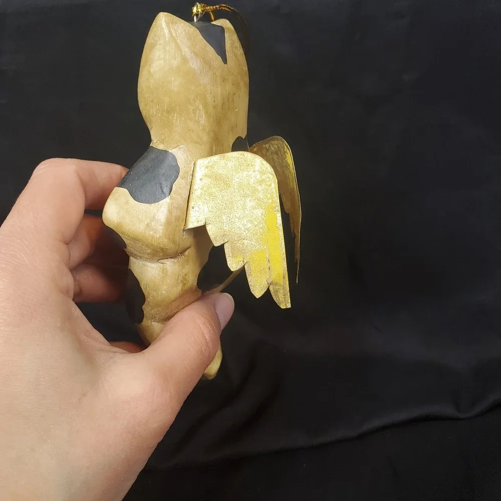 Shabby Chic‎ Farmhouse Angel Cow Rustic Christmas Ornament 6
